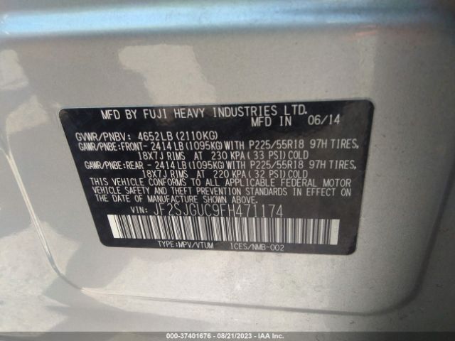 JF2SJGUC9FH471174 Subaru Forester 2.0xt Touring