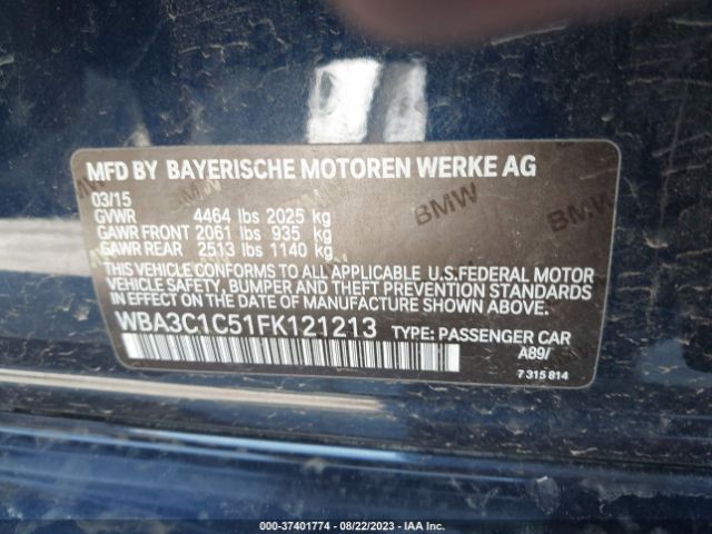 WBA3C1C51FK121213 BMW 3 Series 328i