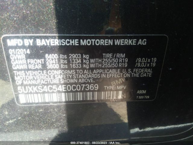 5UXKS4C54E0C07369 BMW X5 Xdrive35d