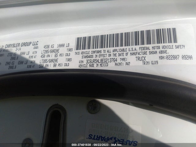 3C6UR5NL8EG213764 RAM 2500 Laramie