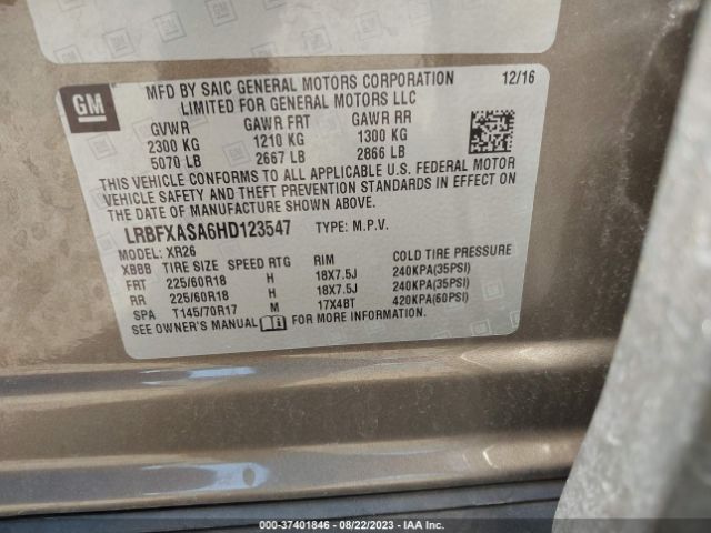 LRBFXASA6HD123547 Buick Envision Preferred