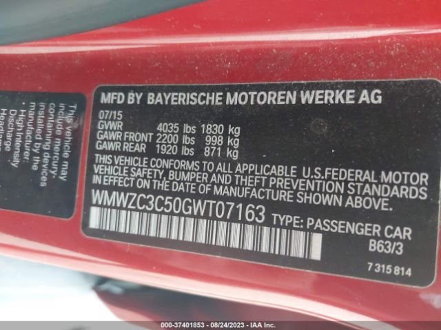 WMWZC3C50GWT07163 Mini Cooper Countryman S