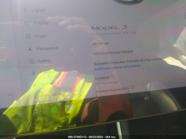 5YJ3E1EA3LF785089 Tesla Model 3 Standard Range