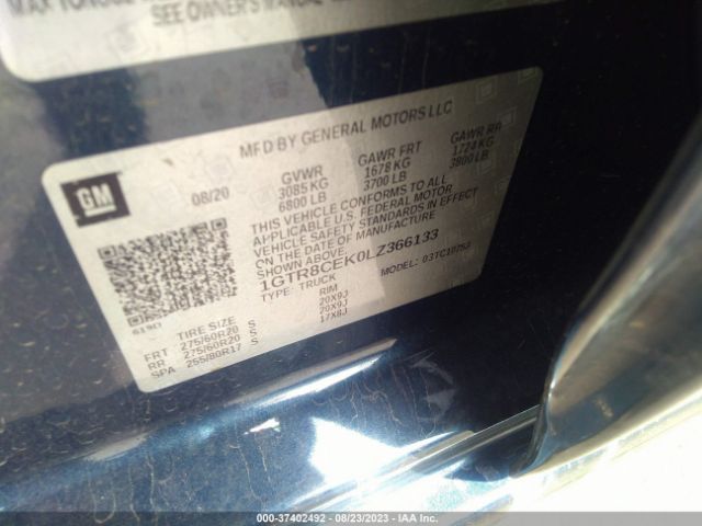 1GTR8CEK0LZ366133 GMC Sierra 1500 Elevation