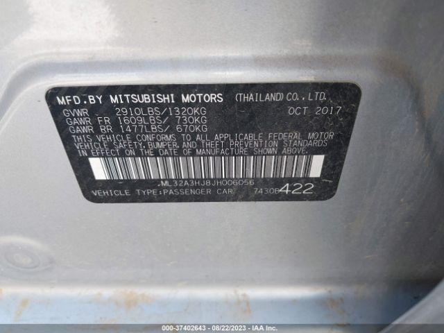 ML32A3HJ8JH006056 Mitsubishi MIRAGE ES