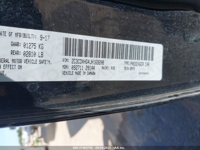 2C3CDXHG4JH169208 Dodge Charger Sxt Plus