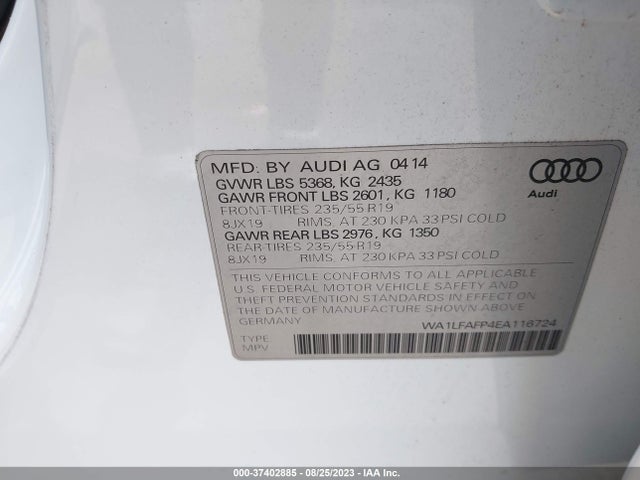 WA1LFAFP4EA116724 Audi Q5 Premium Plus