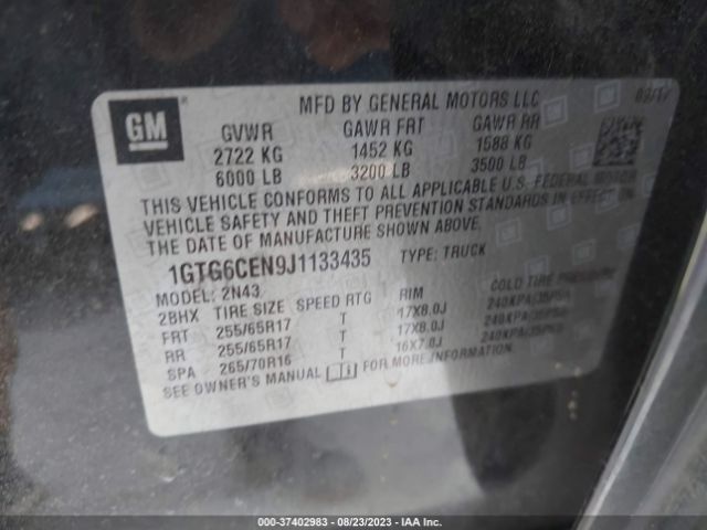 1GTG6CEN9J1133435 GMC Canyon 4wd Sle