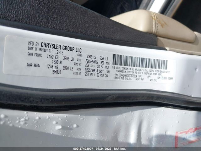 1C4RDHAGXEC369914 Dodge Durango Sxt