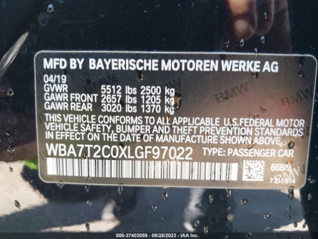 WBA7T2C0XLGF97022 BMW 7 Series 740i