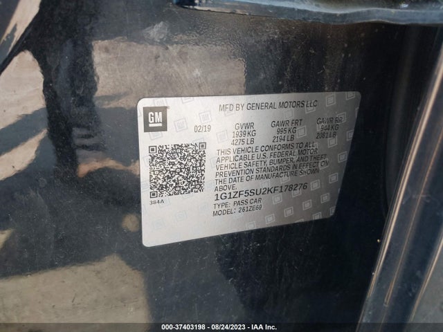 1G1ZF5SU2KF178276 Chevrolet MALIBU HYBRID