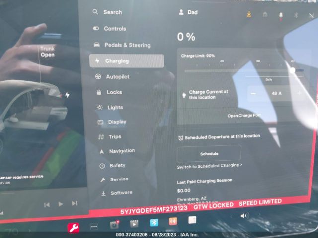 5YJYGDEF5MF273123 Tesla Model Y Performance