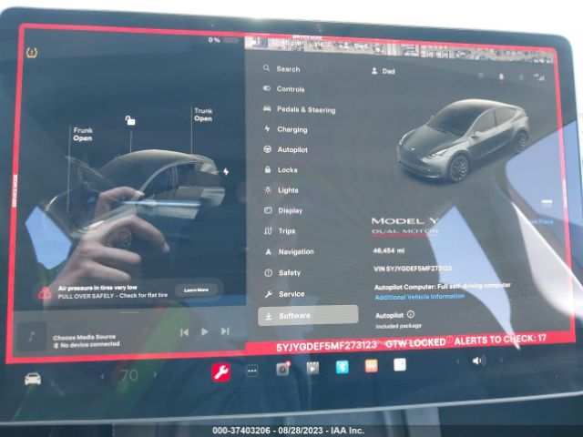 5YJYGDEF5MF273123 Tesla Model Y Performance