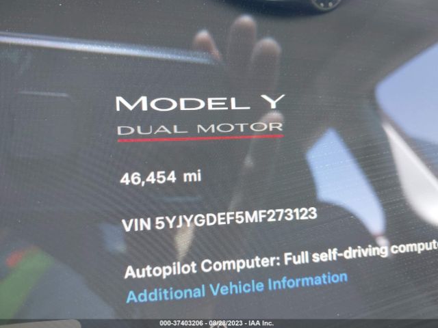 5YJYGDEF5MF273123 Tesla Model Y Performance