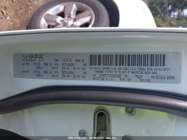 1C6RR7GT2HS685082 RAM 1500 Big Horn
