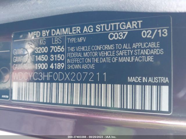 2013 MERCEDES-BENZ G-CLASS WDCYC3HF0DX207211 Photo 8