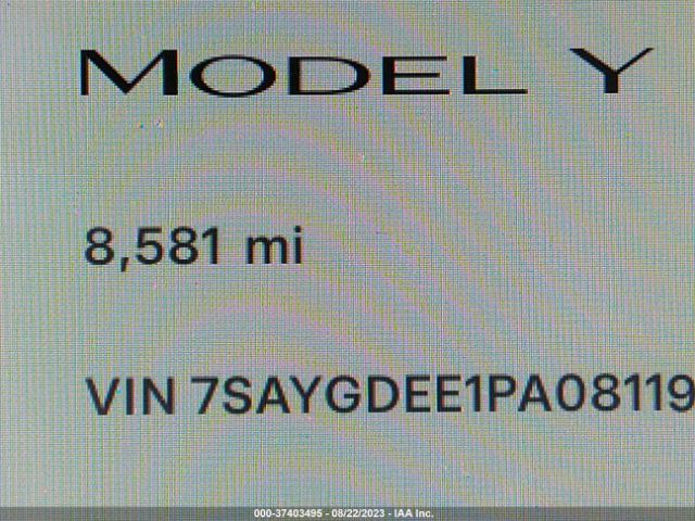 7SAYGDEE1PA081192 Tesla Model Y Long Range