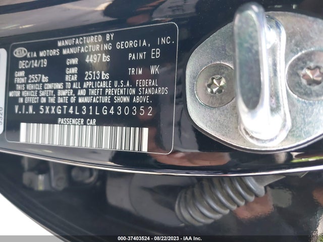KIA Optima Se 2020 5XXGT4L31LG430352 Image 9