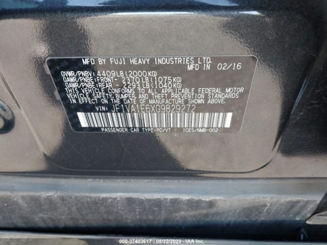 JF1VA1E6XG9829272 Subaru Wrx Premium