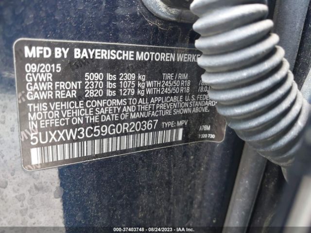 5UXXW3C59G0R20367 BMW X4 Xdrive28i