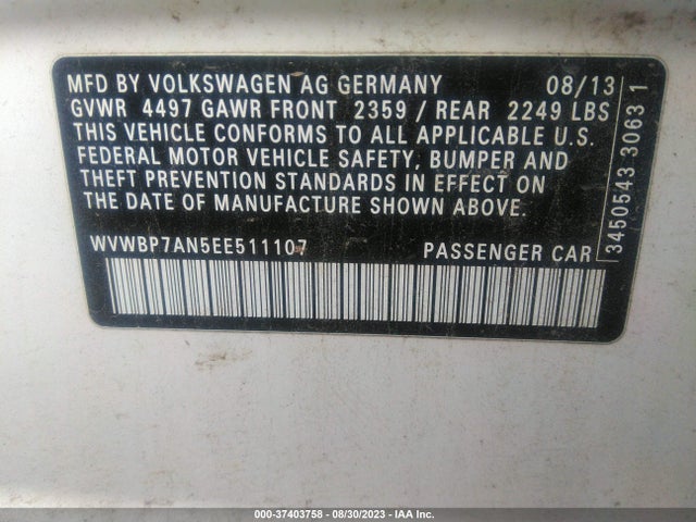 WVWBP7AN5EE511107 Volkswagen Cc R-line
