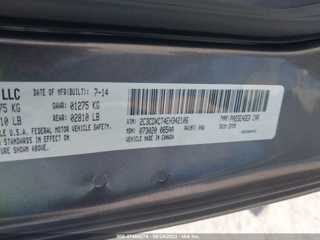 2C3CDXCT4EH342106 Dodge Charger Rt