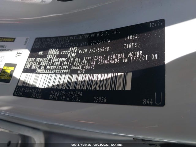 Toyota Corolla Cross Xle 2023 7MUDAAAG3PV038903 Image 9