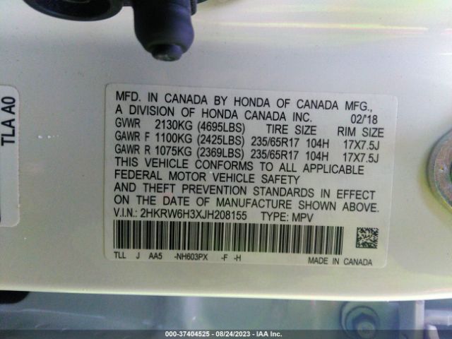 2HKRW6H3XJH208155 Honda CR-V LX