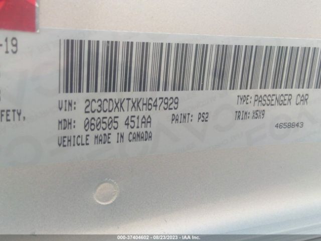 2C3CDXKTXKH647929 Dodge Charger Police