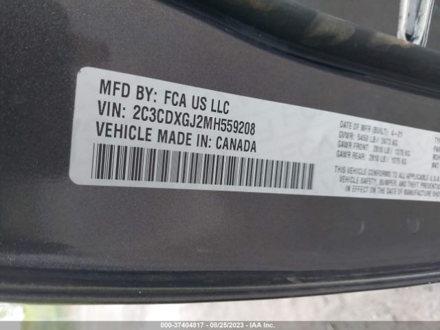 2C3CDXGJ2MH559208 Dodge Charger Scat Pack