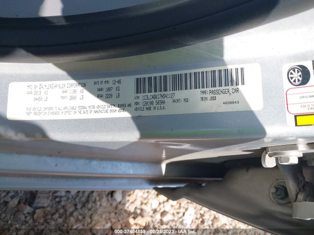 2007 CHRYSLER SEBRING SDN VIN: 1C3LC46K17N541127
