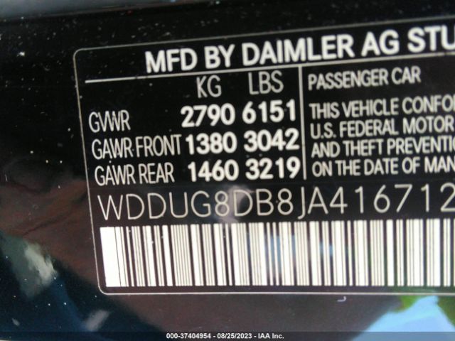 WDDUG8DB8JA416712 Mercedes-Benz S-class S 560