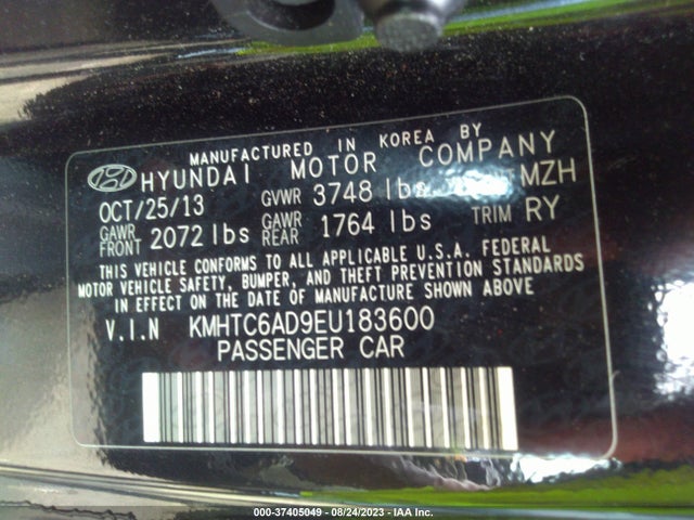 Hyundai VELOSTER 2014 KMHTC6AD9EU183600 Image 9