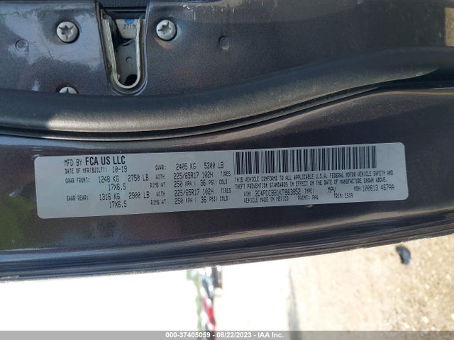Dodge JOURNEY SE 2019 3C4PDCBB1KT863852 Image 9