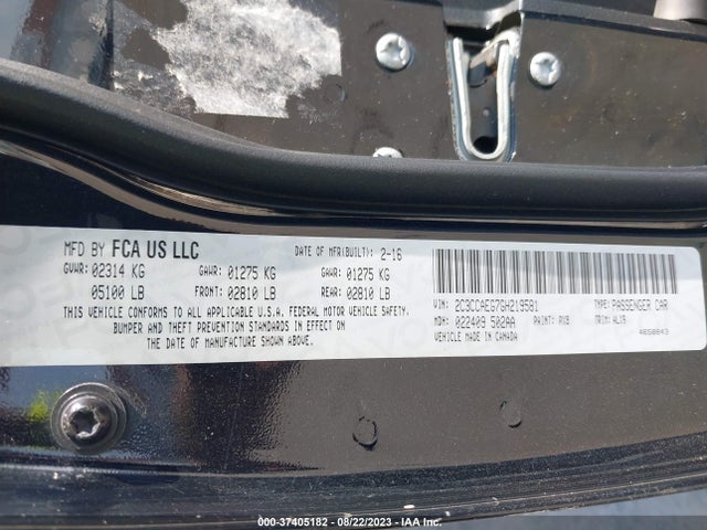 2C3CCAEG7GH219581 Chrysler 300 300c