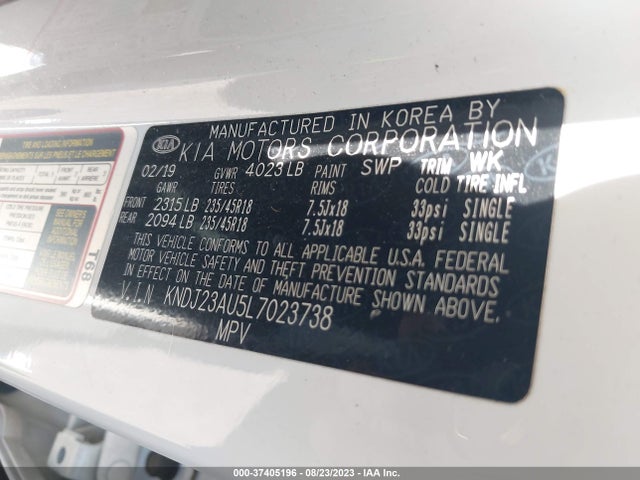 KIA Soul X-line 2020 KNDJ23AU5L7023738 Image 10