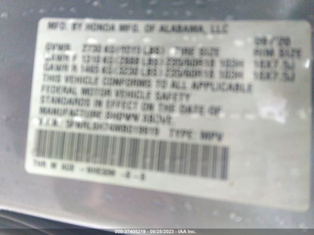 5FNRL6H74MB019919 Honda Odyssey Ex-l