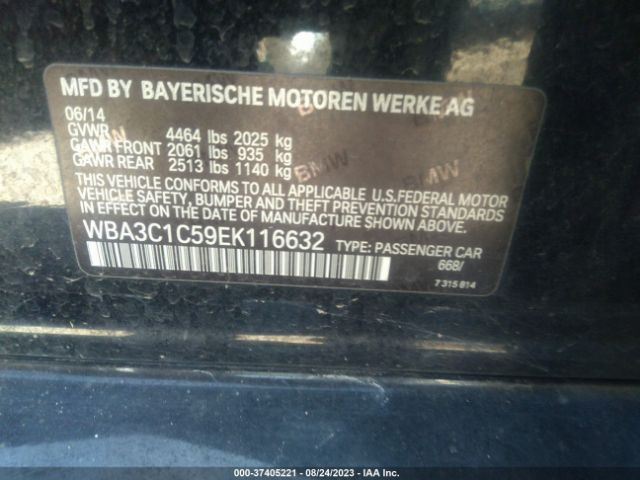 WBA3C1C59EK116632 BMW 3 Series 328i