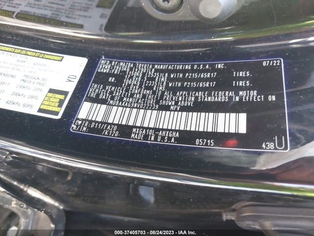 Toyota Corolla Cross Le 2022 7MUBAAAG9NV022239 Image 9
