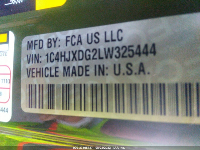 1C4HJXDG2LW325444 Jeep Wrangler Unlimited Willys