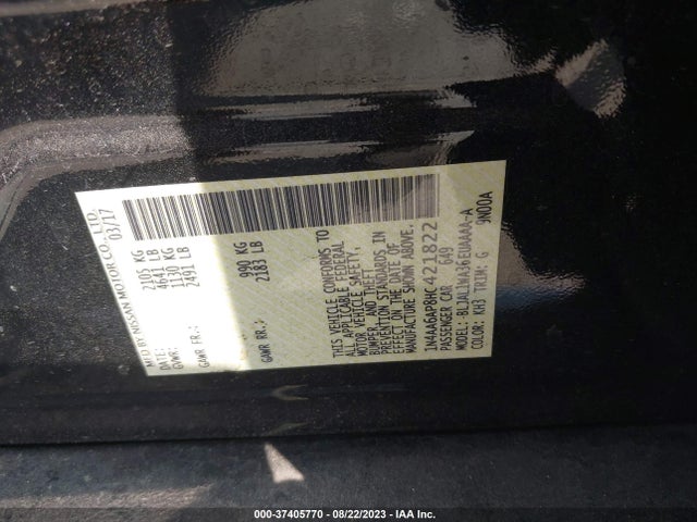 Nissan Maxima Sr 2017 1N4AA6AP8HC421822 Image 9
