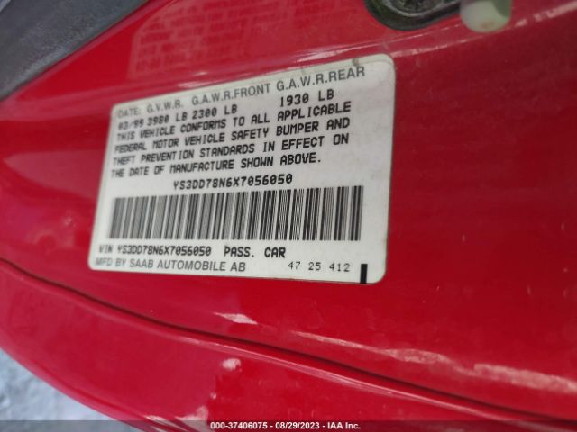 1999 SAAB 9-3 YS3DD78N6X7056050 Photo 8