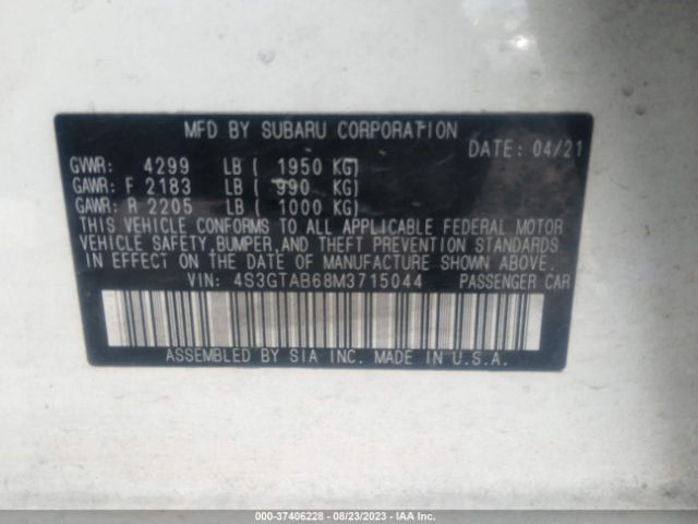 4S3GTAB68M3715044 Subaru Impreza