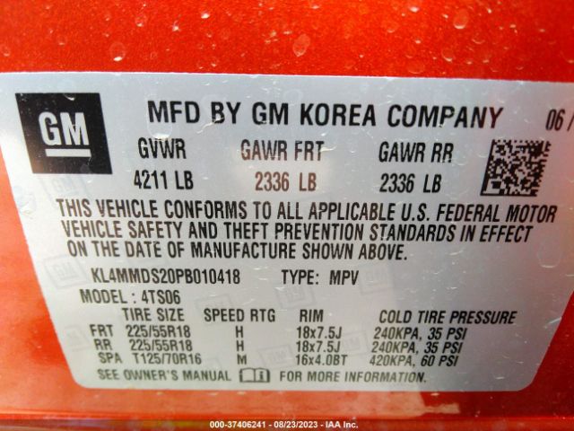 KL4MMDS20PB010418 Buick Encore Gx Select