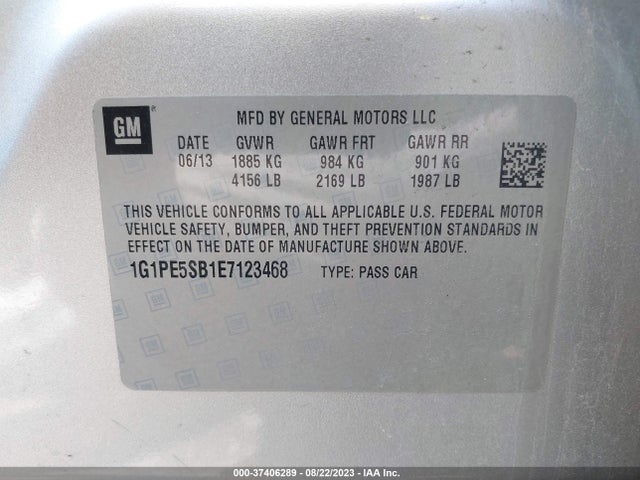 Chevrolet Cruze 2lt 2014 1G1PE5SB1E7123468 Image 9