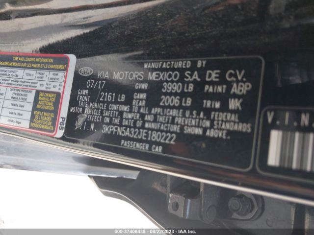 3KPFN5A32JE180222 KIA Forte5 Sx