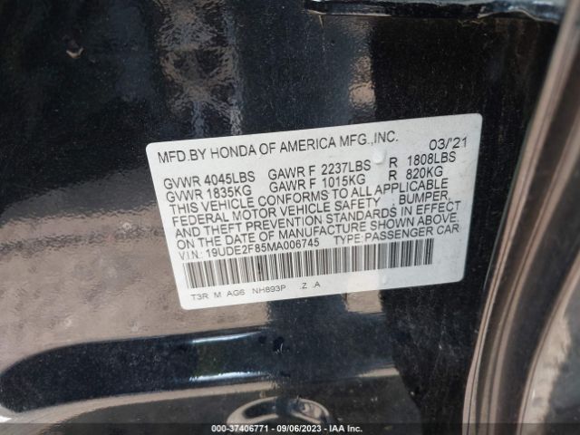 19UDE2F85MA006745 Acura Ilx Package