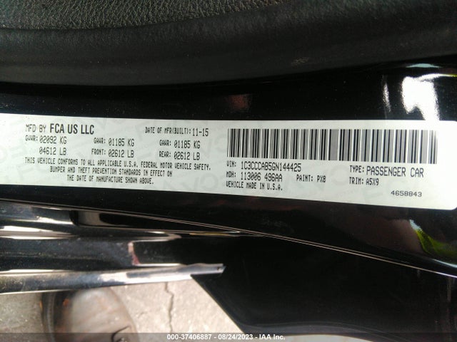 Chrysler 200 Limited 2016 1C3CCCAB5GN144425 Image 9