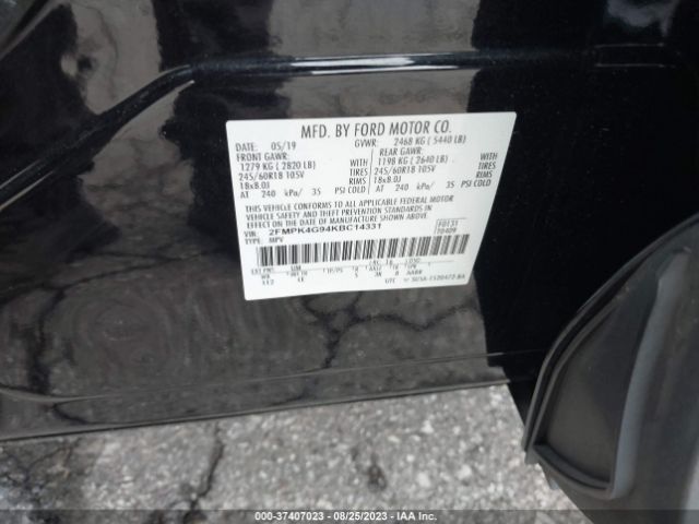 2FMPK4G94KBC14331 Ford EDGE SE