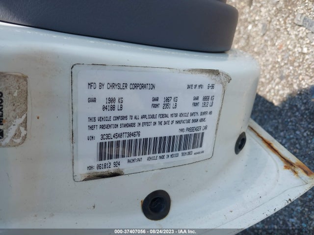 1996 CHRYSLER SEBRING JX VIN: 3C3EL45X0TT304676